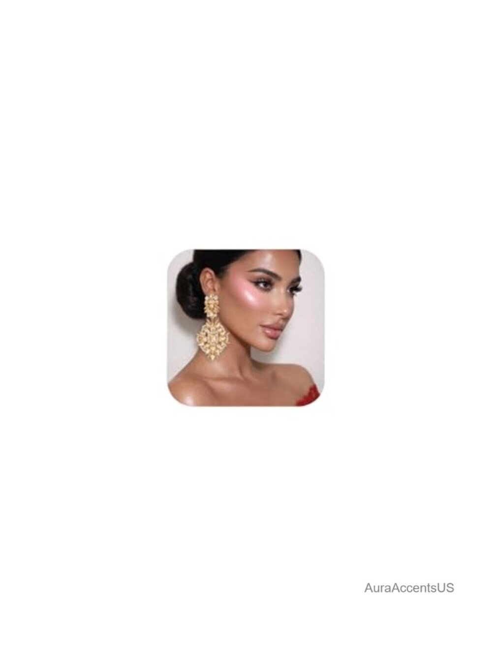 Crystal Rhinestone Chandelier Statement Dangle Earrings Formal Wedding Prom